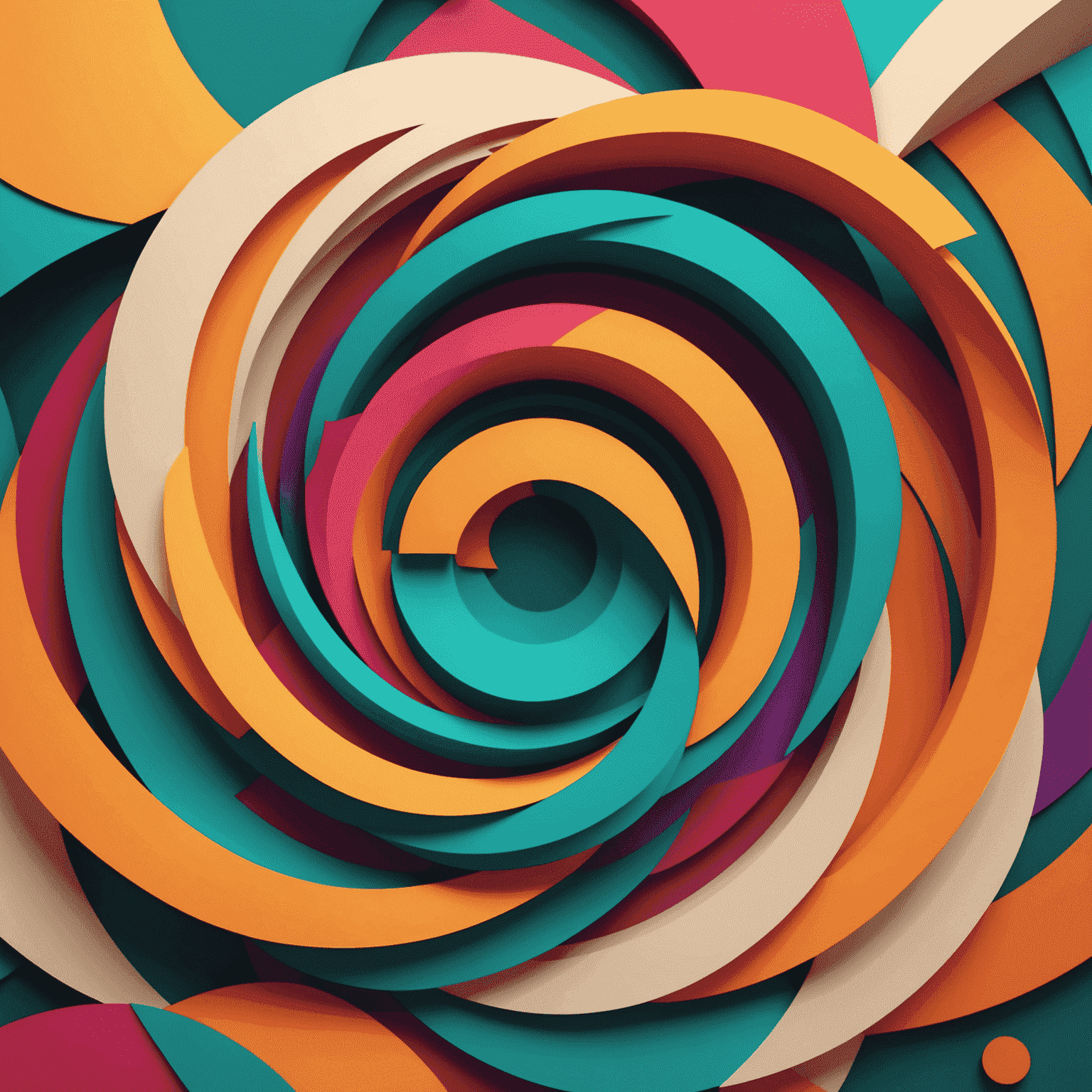 Ejemplo de gráficos en movimiento con formas geométricas abstractas en colores vibrantes que fluyen y se transforman