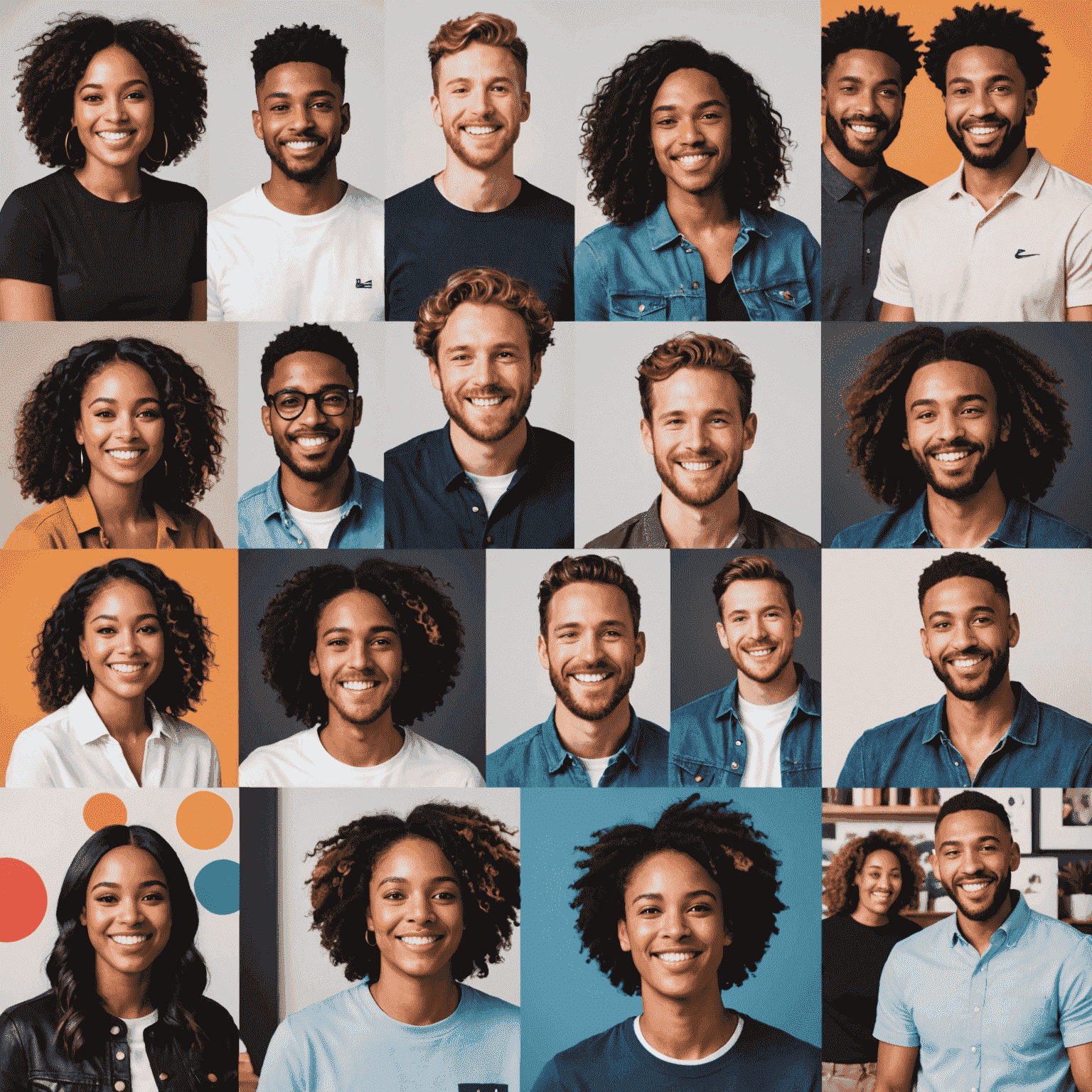 Collage de imágenes mostrando diferentes marcas y creadores de contenido celebrando sus logros con gráficos de crecimiento y videos virales